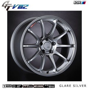 送料無料 SSR GTV 02 7.5J-18 +43 5H-114.3 (18インチ) 5H114.3 7.5J+43【2本セット 新品】