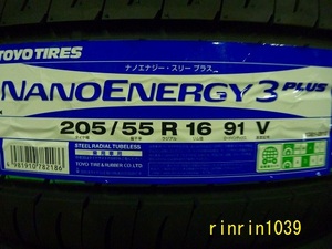 【送料無料】夏タイヤ　2024年製　 TOYO NANO ENERGY3+ 205/55R16 ４本セット税込￥45,800-