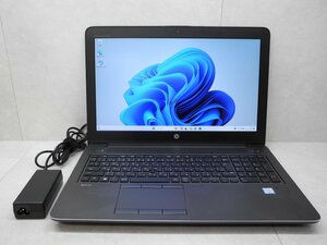 ☆1円☆第6世代☆HP ZBook 15 G3☆高解像度1920×1080☆NVIDIA Quadro M1000M☆Core i7 2.60GHz/16GB/500GB/無線/Bluetooth/Office/Win11☆