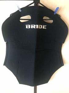 BRIDE ブリッド シートバックプロテクター バックカバー 黒 BLACK フルバケット フルバケ 背面 車検 表面キレイ 裏面痛み有