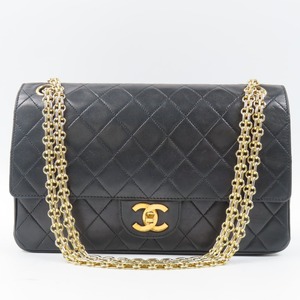 92299★1円スタート★CHANEL シャネル 中美品 マトラッセ Wフラップ25 チェーンショルダーバッグ プッシュロック ココマーク ヴィンテージ