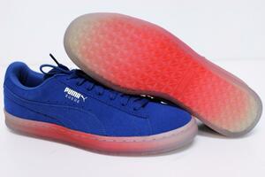 超美品★PUMA プーマ Suede Classic Explosive スエードクラシック レザー ローカット スニーカー28.5cm 青