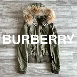 未使用品 BURBERRY BLUE LABEL バーバリーブルーレーベル ミリタリージャケット ブルゾン レディース