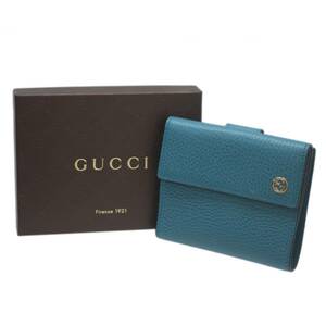 GUCCI/ グッチインターロッキングG 二つ折り財布 449405 ES ABランク