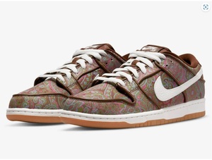 ［新品］NIKE SB Dunk Low PRM "Brown Paisley" スニーカー 26.5cm DH7534-200