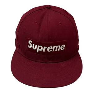 Supreme (シュプリーム)×NEWERA (ニューエラ) 10SS DGAF Box Logo ボックスロゴ キャップ ７8/5 (60.6cm) マルーン メンズ/028