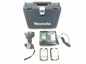 makita マキタ TD173DGXAP 充電式インパクトドライバー バッテリー 充電器付き コードレス パープル 紫