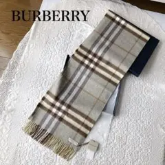 【新品タグ付き】BURBERRY バーバリー カシミヤ マフラー メガチェック