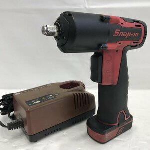 中古 Ｓｎａｐ－ｏｎ スナップオン ＣＴＪ７６１ １４．４Ｖ 充電式 電動 コードレス インパクトレンチ レッド ＤＩＹ 電動工具/248