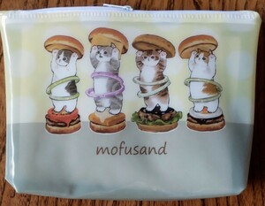 mofusand モフサンド☆マチつきポーチ未使用品☆ハンバーガー