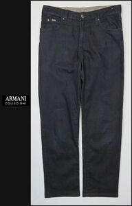 ■■＜美品＞アルマーニ＜ARMANI COLLEZION／straight Fit＞stretch indicoⅤP パンツ＜29＞■■