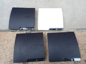 1円～ SONY ソニー PS3 本体 まとめて 4台 CECH-2000A CECH-3000A CECH-2500A プレイステーション3 ホワイト GG2127