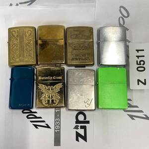 1円スタート zippo ソリッドブラス 他 おまとめセット 8個 オイルライター ジッポー Z0511