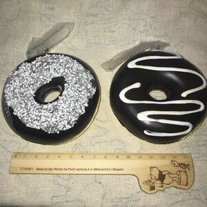 ◆獲後未使用◆新品◆非売品？◆【スクイーズ】チョコ 砂糖がけ ドーナッツ　2種 香り付き　ドーナツ　doughnut