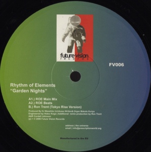 Rhythm Of Elements Garden Nights/Future Vision Records FV006/ Vinyl, 12インチ /Deep House