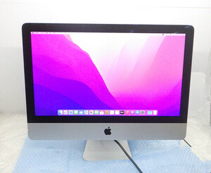 iMAC 21.5インチ A1418 Late2015 MacOS /Core i5 2.8GHz/SSD 256GB/メモリ 16GB/wifi/Iris Pro Graphics 6200 1536MB ケーブル付 動作品