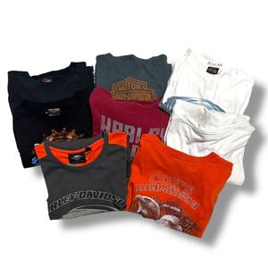 美品 Harley-Davidson ハーレーダビッドソン ロングスリーブ Tシャツ 長袖 ８着 まとめ 古着 セット 卸 トップス イーグル