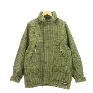 HYSTERIC GLAMOUR HEAVY マウンテンパーカー ナイロンジャケット ジップアップ ミリタリージャケット デジカモ ロゴ カモフラ 総柄 F