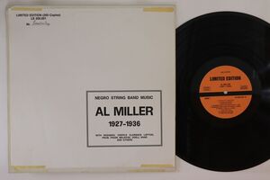 オーストリアLP Al Miller Negro String Band Music 1927-1936 LE300001 LIMITED EDITION /00260