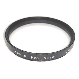 φ58 Px3 クローズアップレンズ Kenko★レンズに装着するだけで手軽に近接撮影【58mm径】ケンコー JAPAN★中古 ジャンク