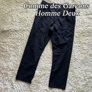 COMME des GARCONS HOMME DEUX コムデギャルソンオムドゥ 七分丈 クロップドパンツ チェック S AD2014 日本製