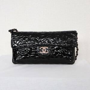 CHANEL シャネル カメリア チェーンハンドバッグ パーティーバッグ ブラック