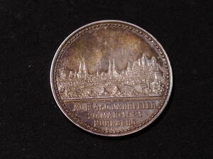 ドイツ・ニュルンベルク　都市景観銀メダル　アルプレト・デューラー生誕450年記念1921年　未使用〜未使用−
