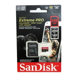 新品 SanDisk A2/UHSスピードクラス3 microSDXCカード 256GB 200MB/s Extreme PRO