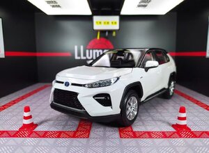 トヨタ WILDLANDER ミニチュアモデルダイキャスト1PCE 1/18スケール 2020 SUV オフロード車 合金製 コレクション用 ギフト用 玩具 ホワイト