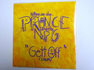 PRINCE and The NEW POWER GENERATION / GETT OFF 7インチ・アナログ・レコード盤 　未使用・美品　即決価格にて