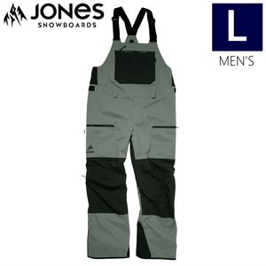 ○ JONES MTN SURF BIB PNT HERB GREEN Lサイズ メンズ ジョーンズ マウンテンサーフ スノーボード パンツ PANT ビブパンツ 22-23