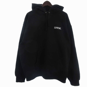 シュプリーム SUPREME 24SS ANARCHY HOODED SWEAT SHIRT パーカー プルオーバー 長袖 ロゴ プリント 黒 ブラック XL ☆AA★ メンズ