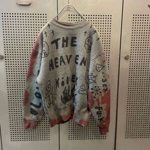 古着　ヴィンテージ　vintage sweat スウェット　トレーナー　リメイク　リメイクsweat 個性派