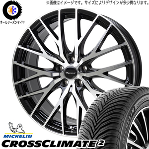 255/55R19 オールシーズンタイヤホイールセット レクサスRX etc (MICHELIN CROSSCLIMATE & Precious HM1 5穴 114.3)