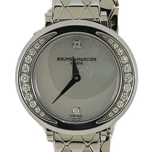 ▽▽ BAUME&MERCIER プティ プロメス ダイヤモンド/シェル M0A10289 目立った傷や汚れなし