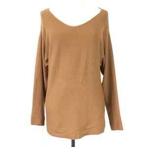 Made in Japan★デ・プレ/DES PRRES/トゥモローランド★100％ウール/セーター/ニットカットソー【レディースM/茶/brown】Tops◆BH376