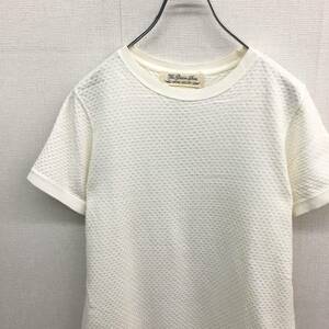 KZ323★REMI RELIEF 半袖 ワッフルコットンニット★XS★キナリ オーバーサイズ Tシャツ レミレリーフ