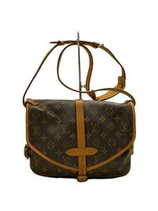 LOUIS VUITTON◆1)ソミュール30_モノグラム・キャンバス/PVC/ブラウン/M42256/AR0925