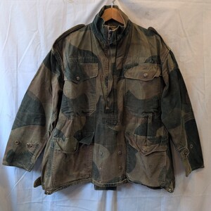 【size.4】50s 50年代 ベルギー軍 実物 Belgian Army Denison Smock デニソンスモックジャケット ブラッシュカモ 迷彩 カモ アノラック②