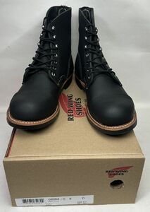 RED WING SHOES レッドウィング 8084 US8 約26cm　アイアンレンジャー ラウンドトゥ ブーツ キャップドトゥ 黒 ブラック