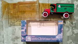 1/34 ヴィンテージ 1994年 アーテル Ertl Classic Christmas Bank 貯金箱 鍵付き 1925 Kenworth Delivery Truck Diecast Bank 