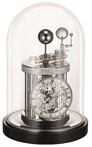 ヘルムレ 置き時計 アナログ 太陽系 三球儀 Hermle ASTROLABIUM 22836-742987 シルバー 正規輸入品