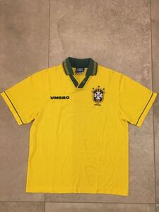 サッカー　ブラジル代表 ユニフォーム　アンブロ UMBRO 1994年　ワールドカップ Lサイズ イエロー