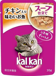 カルカン パウチ KWD5 スープ仕立て 1歳から チキン入り 味わいお魚 70g 猫用 キャットフード