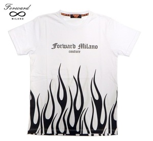 【L】FORWARD MILANO(フォワード ミラノ) プリント 半袖 Tシャツ ホワイト