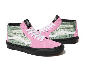 Supreme Vans Dollar Skate Grosso Mid "Pink" 28.5cm SUP-VANS-23SS-SGM-P