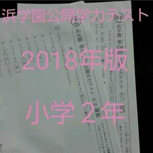 浜学園公開学力テスト　2018年版　小2 中学受験　難関　最難関　テキスト