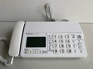 ⑤t783◆Panasonic パナソニック◆FAX 電話機 KX-PD215-W 親機 パーソナルファックス 家電製品 ホワイト 動作品 