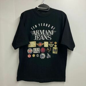 TEN YEARS OF ARMANI JEANS アルマーニ 半袖 Tシャツ ブラック