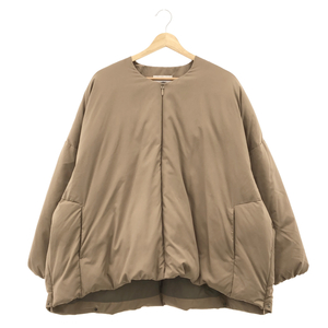 MIFFEW　ミフュー　FEW23WJK5111　NO COLLAR OVER DOWN JACKET　マイクロファイバーノーカラーオーバーダウンジャケット　1　ブラウン